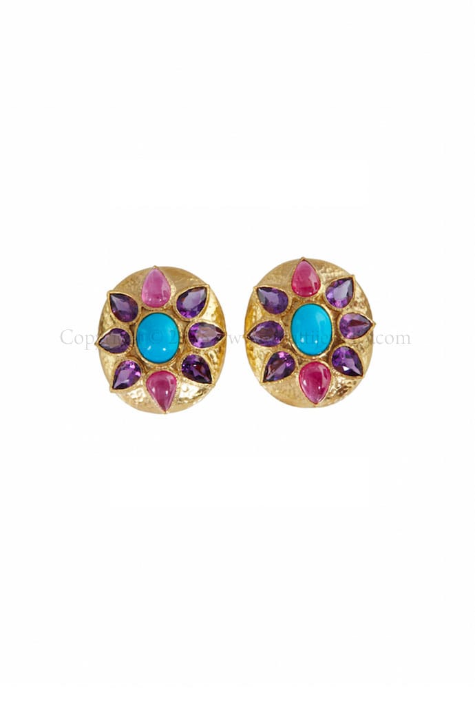 Colorful Stud Earrings by Warutti